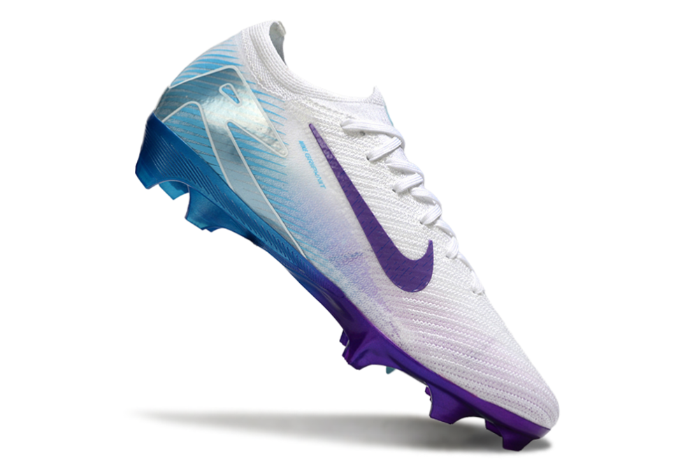 Nike Mercurial Vapor 16 Elite FG - White/Blue/Purple Knit Football Boots (39-45)
