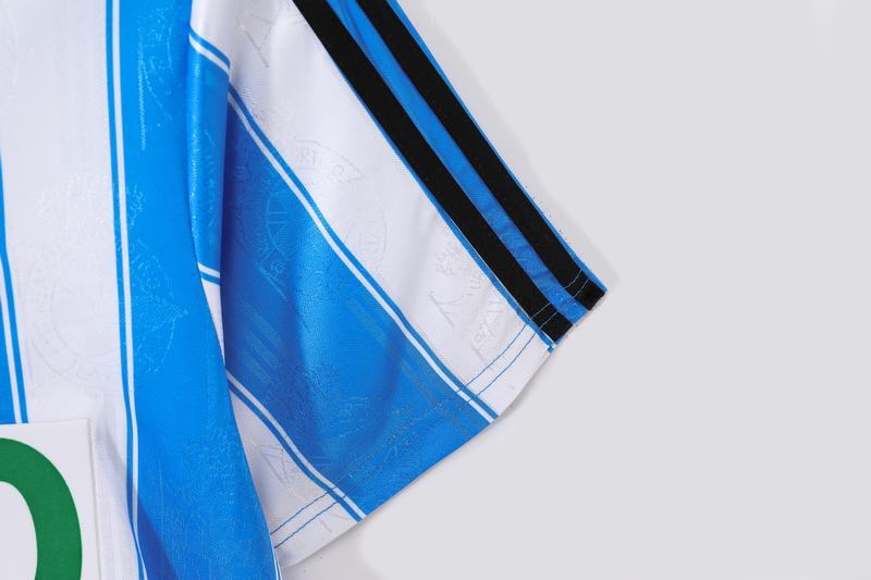 Deportivo La Coruña 1997/98 Home Blue White 0B Jersey, Club Sizes S-4Xl