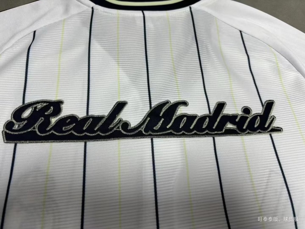 25-26 Real Madrid baseball jersey white