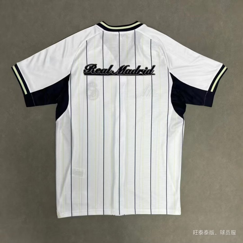25-26 Real Madrid baseball jersey white