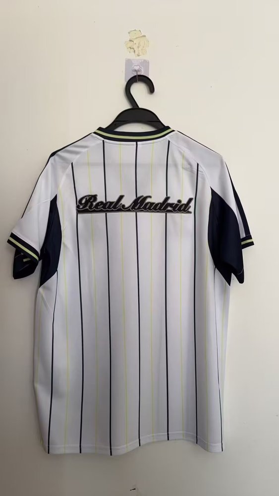 25-26 Real Madrid baseball jersey white
