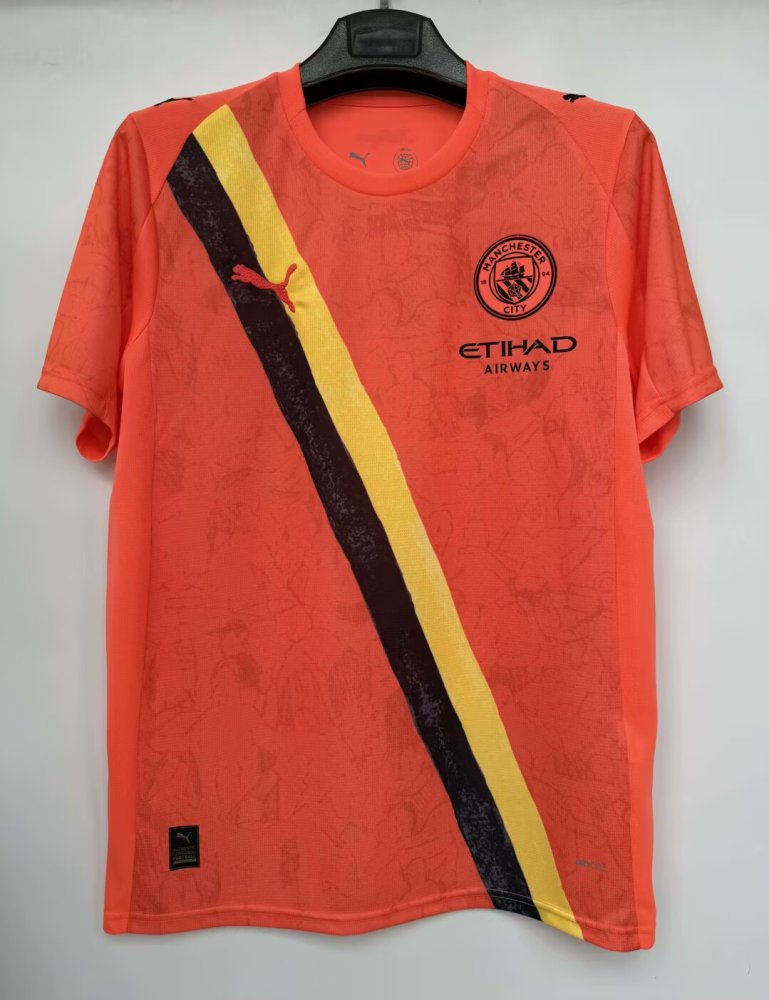 2526 Manchester City's second away game in orange S-4 XL