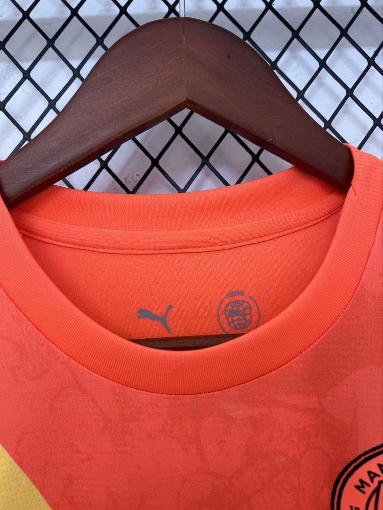 2526 Manchester City's second away game in orange S-4 XL