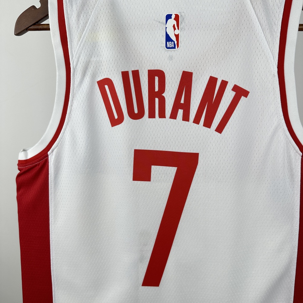 Durant, the white No. 7 of the Rockets in the 2023 season