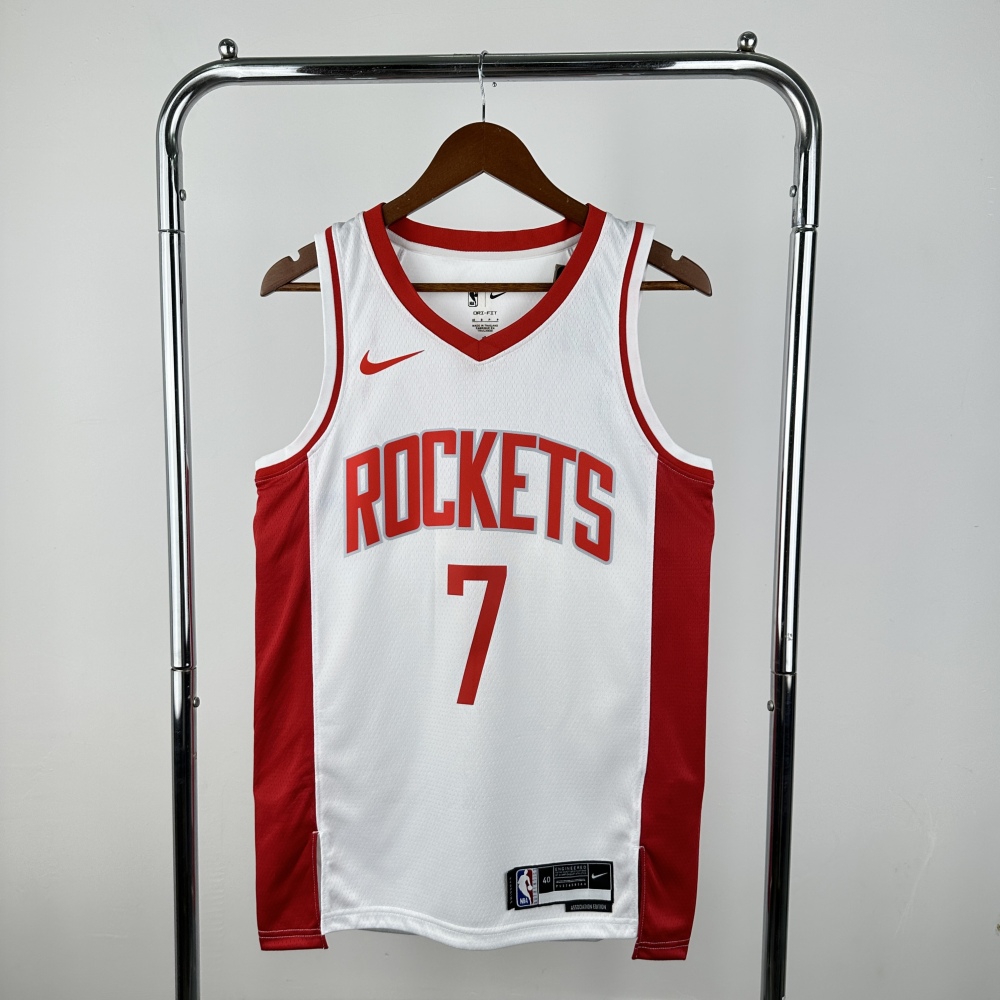 Durant, the white No. 7 of the Rockets in the 2023 season