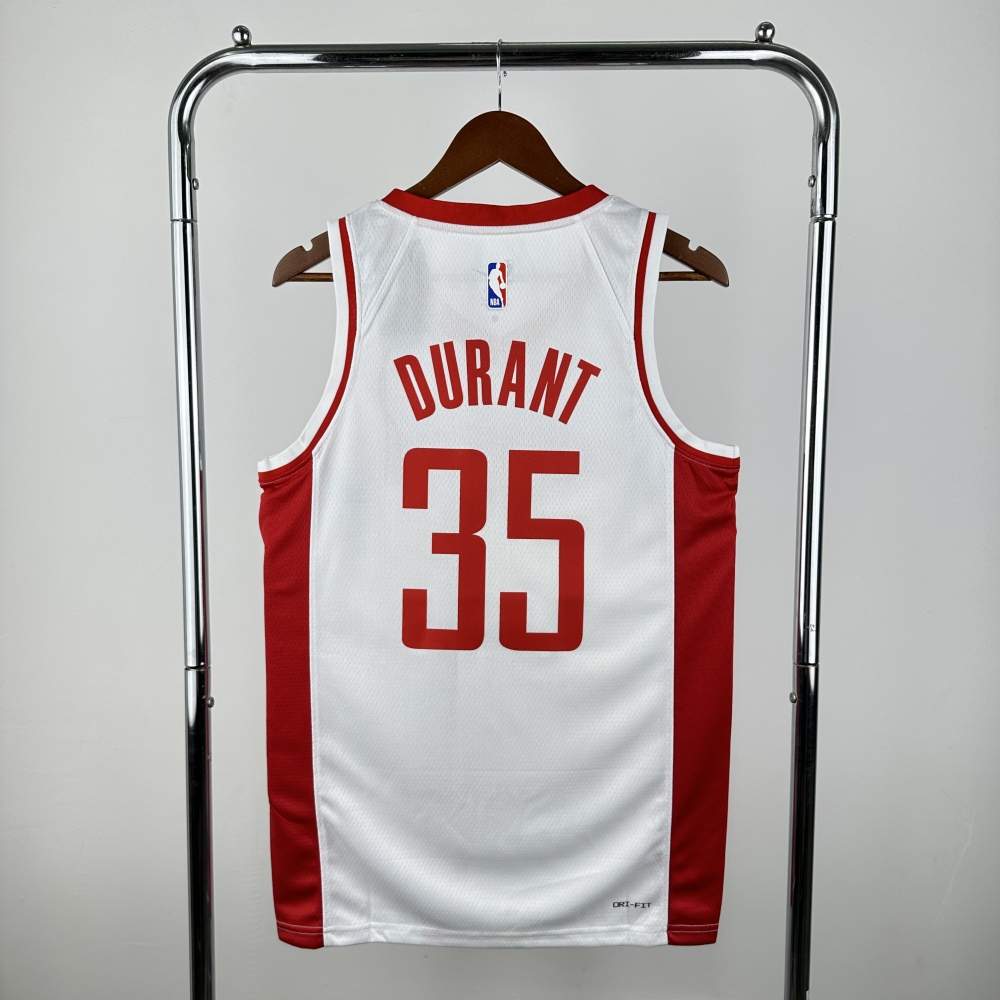Durant, the white No. 35 of the Rockets in the 2023 season