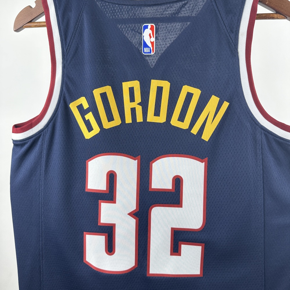 Gordon, No. 32 in navy blue for the Denver Nuggets in the 2023 season