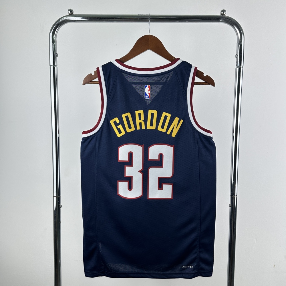 Gordon, No. 32 in navy blue for the Denver Nuggets in the 2023 season