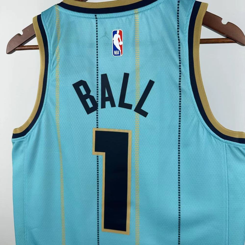 Ball, No. 1 of the Hornets' City Edition in the 25th season