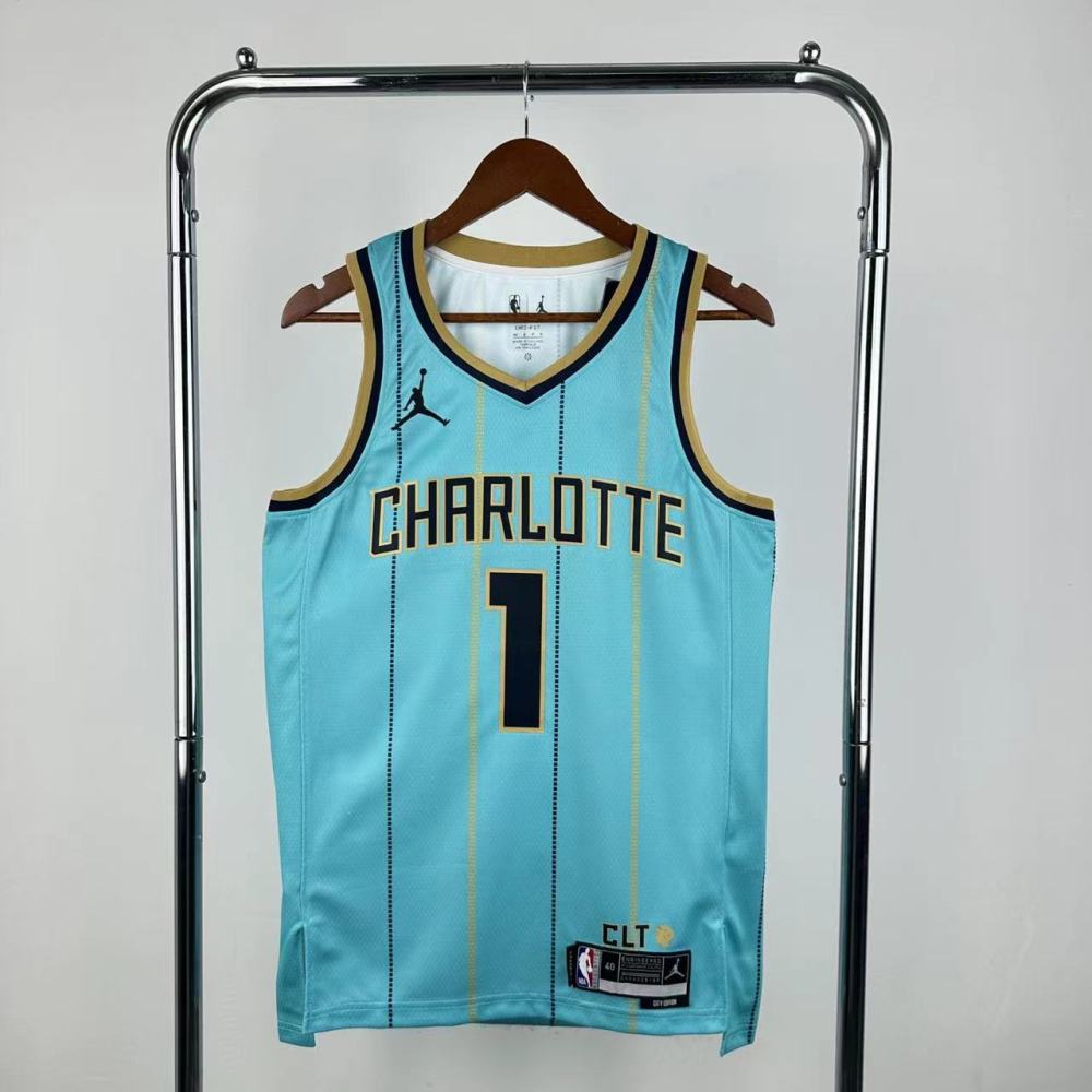Ball, No. 1 of the Hornets' City Edition in the 25th season