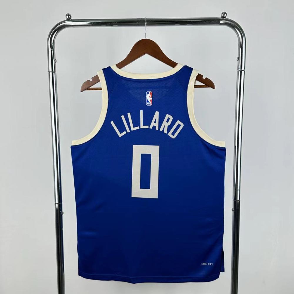 Lillard, No. 0 of the Bucks' City Edition in the 25th season