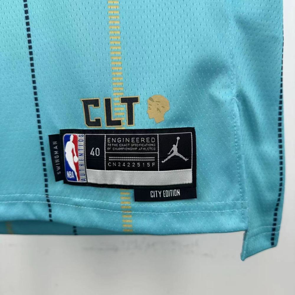 Ball, No. 1 of the Hornets' City Edition in the 25th season