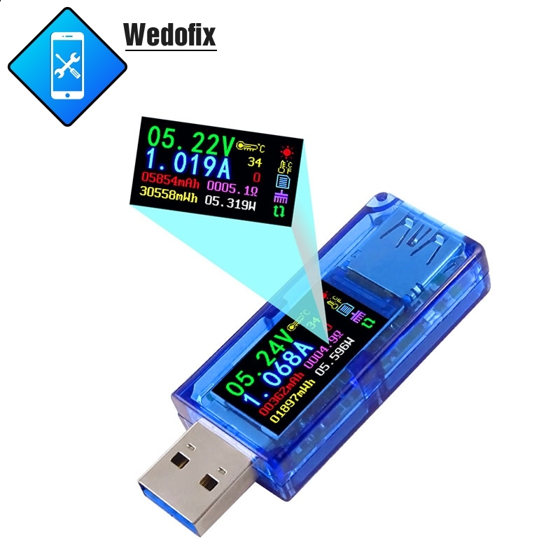 AT34 USB3.0 Digital USB Tester Multimeter Phone Repair Current Voltage Test Tool