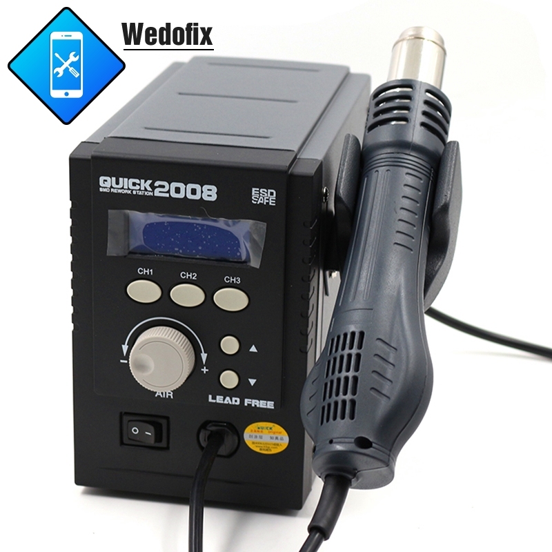 Quick 2008 Digital Display ESD Free Hot Air Rework Station 110V/220V