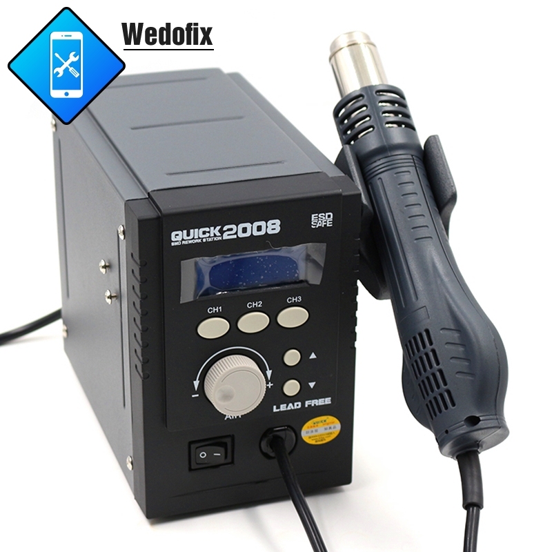 Quick 2008 Digital Display ESD Free Hot Air Rework Station 110V/220V