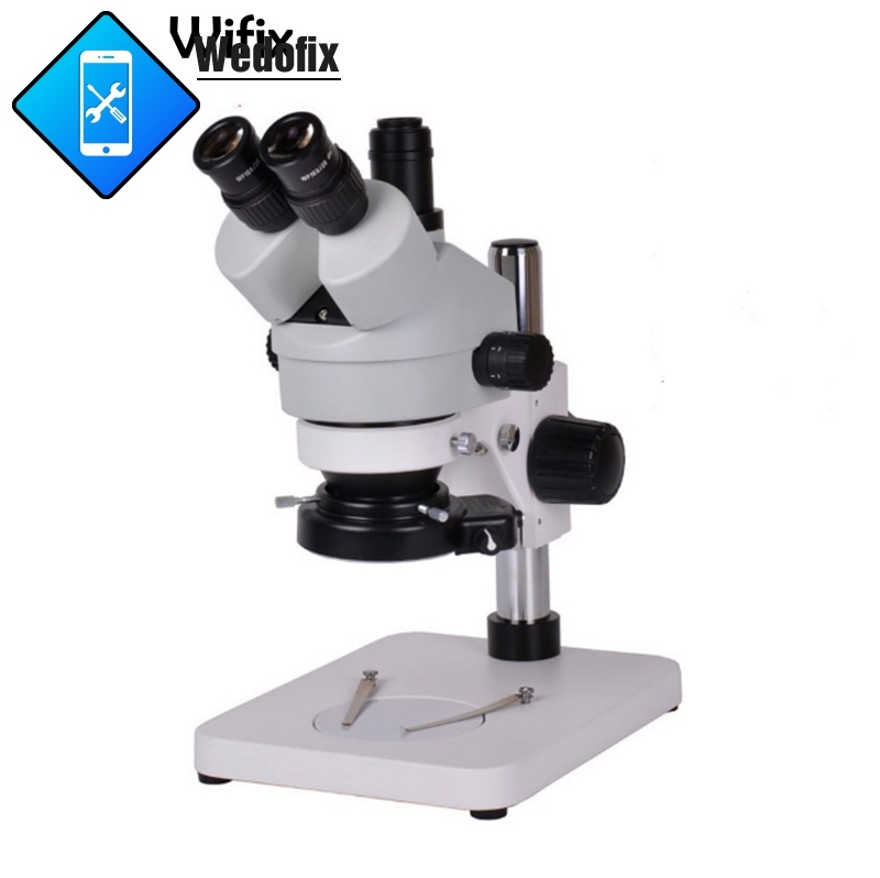 3.5X-90X Stereo Zoom Microscope with Barlow Lens Ring LED Light for Microsoldering Repair