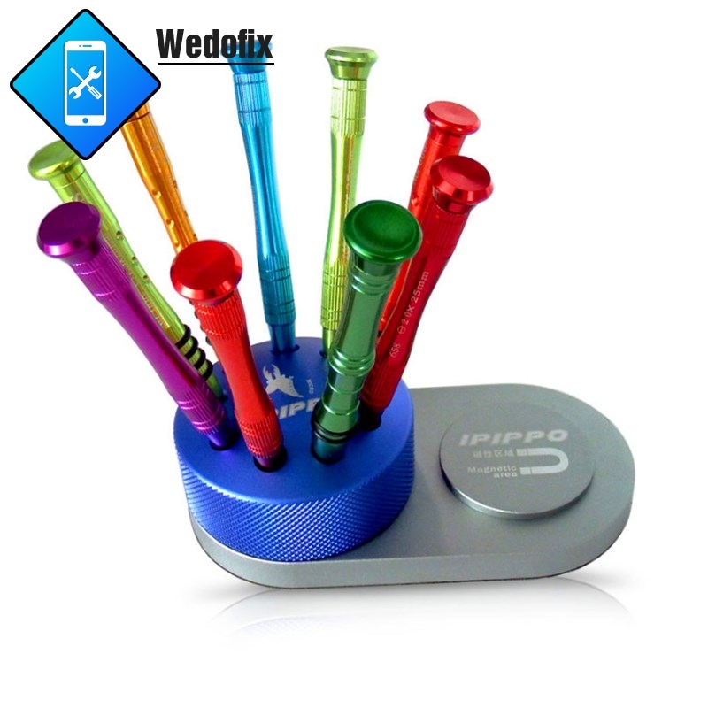 Rotating Magenetic Screwdriver Oragnizer Universal Screwdriver Storage Box 9-Hole