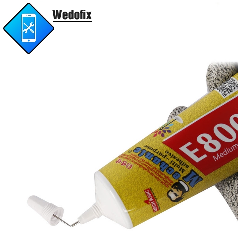 Mechanic E8000 50mL Phone Back Glass Repair Adhesive Phone Screen Repair Glue with Syringe
