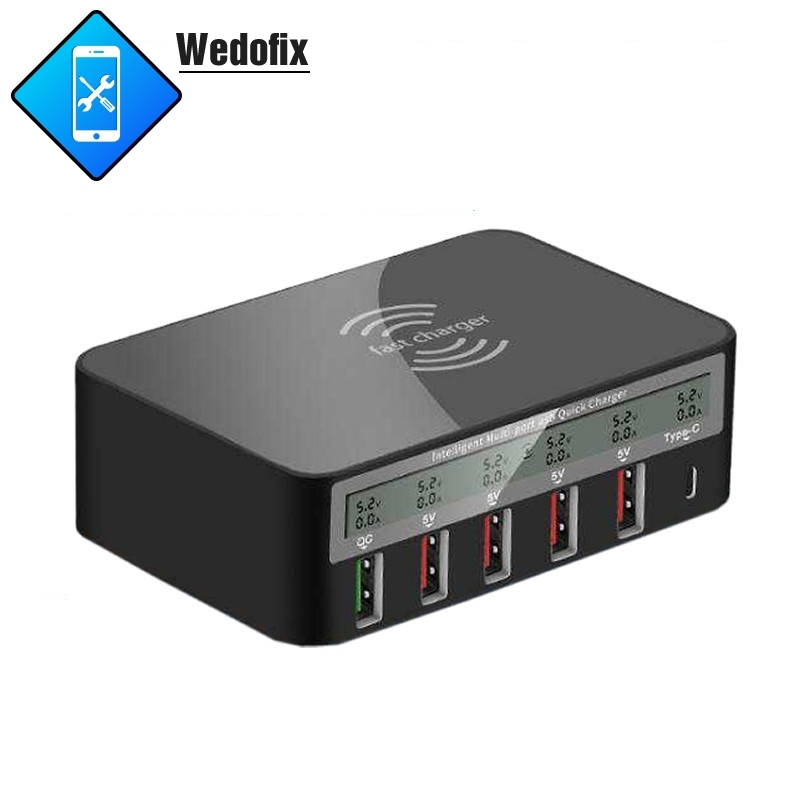 9V 2A Wireless USB Charger USB Hub Charging Station for iPhone Xs max Samsung S10 plus S9 Note 9