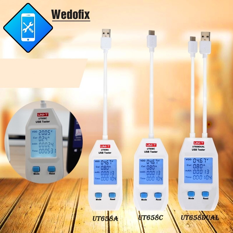 UNI-T UT658A 658C D USB Charger Tester with Type C USB Connector