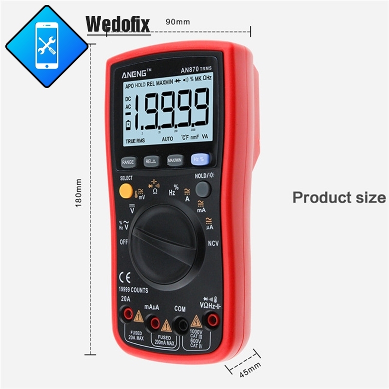 ANENG AN870 High-Precision Multimeter Four-digits Semi-digital Display Electrical Instrument for Mircosolder Repair
