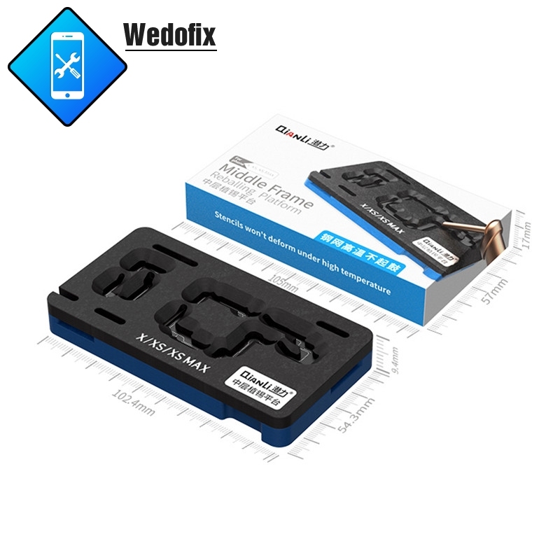 QianLi Phone Motherboard Reballing Fixture with BGA Reballing Stencil for iPhone X XS XSMAX 11 11Pro Promax