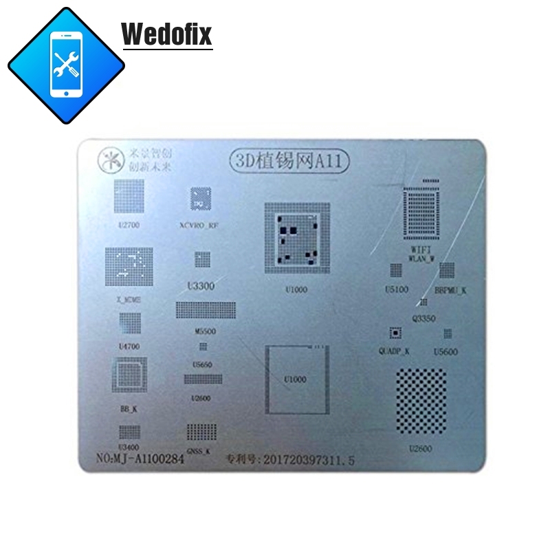 Mijing 3D BGA Reballing Stencil Template for iPhone 6 7 8 X Xr Xs Xsmax 11 11pro 11promax 12 13