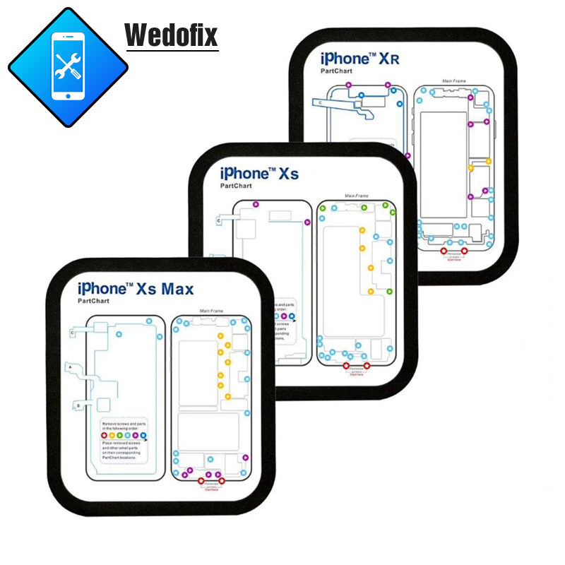 15 in 1 Phone Repair Magnetic Screw Mat Screw Position Memory Pad for iPhone 6 6P 6S 6SP 7 7P 8 8P X XR XS XSmax 11 11pro/max