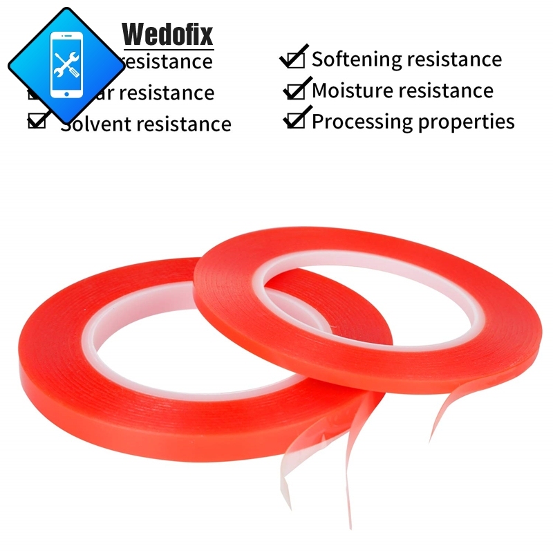 Red Tape Double Sided Adhesive Tape 2mm/5mm x 25M LCD Screen Repair Tape