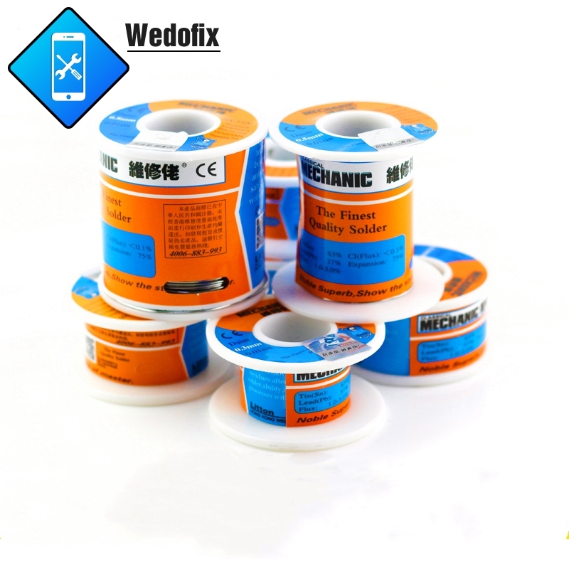 Mechanic 50g Tin Lead Rosin Core Solder Wire 0.2mm 0.3mm 0.4mm 0.5mm 0.6mm 0.8mm