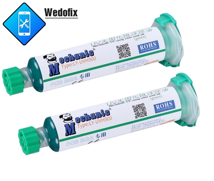 Mechanic 10CC Green UV Curable Solder Mask Soldering PCB Repair Green Paint Welding Fluxes Oil