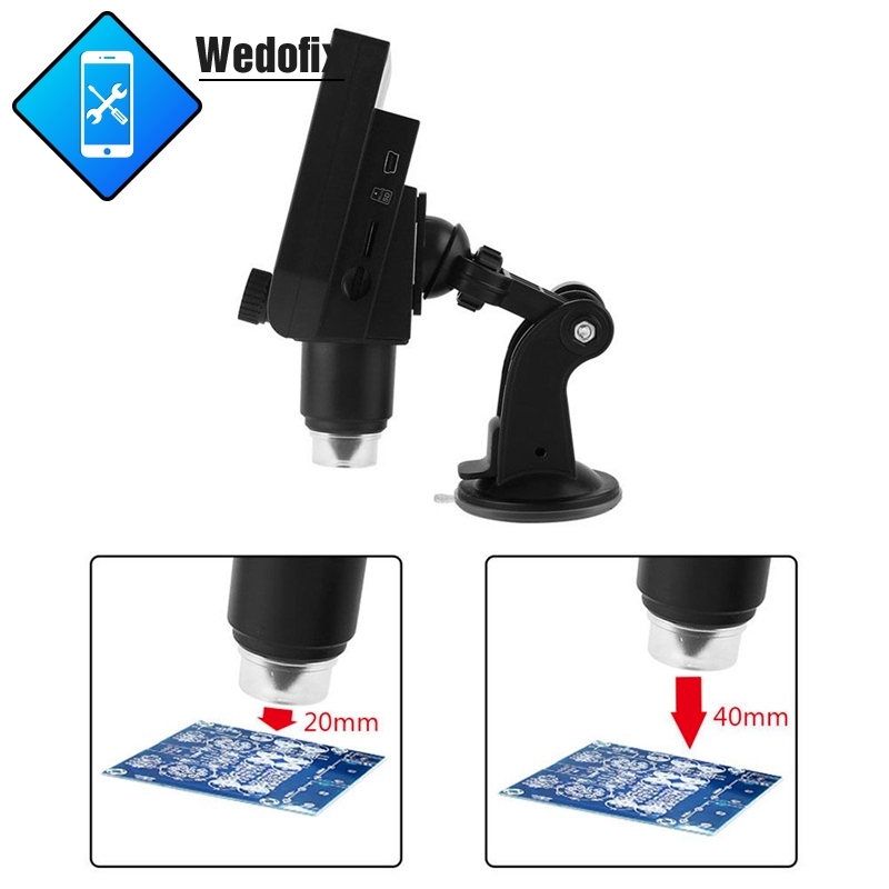 4.3" LCD Digital USB Microscope Magnifier with Adjustable Stand 600X Magnification Zoom