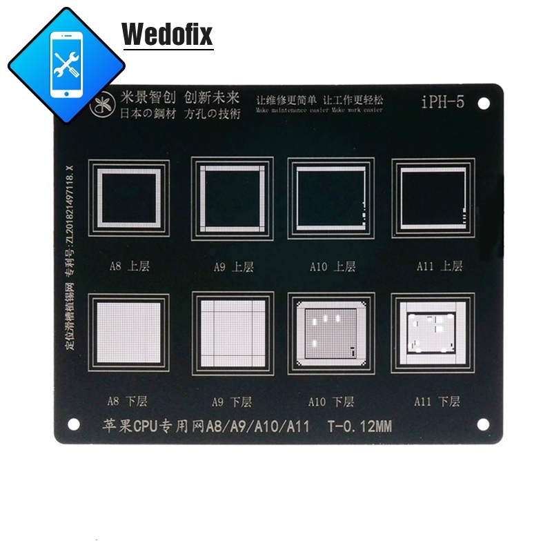 Universal iPhone iPad NAND CPU WIFI IC BGA Reballing Stencil