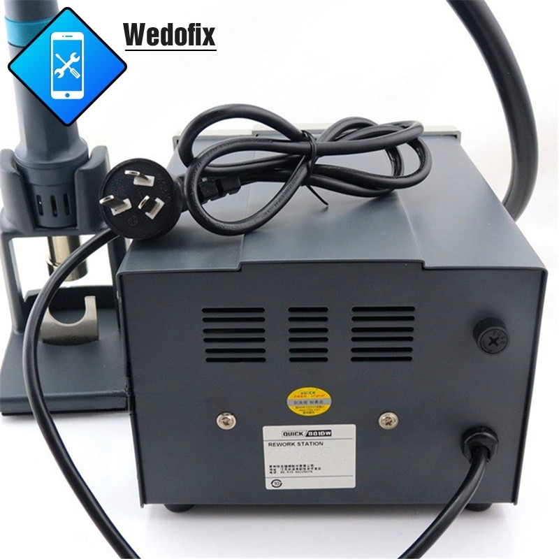 110V 1000W Quick 861DW Hot Air Rework Station with LCD Display for iPhone Microsoldering Repair