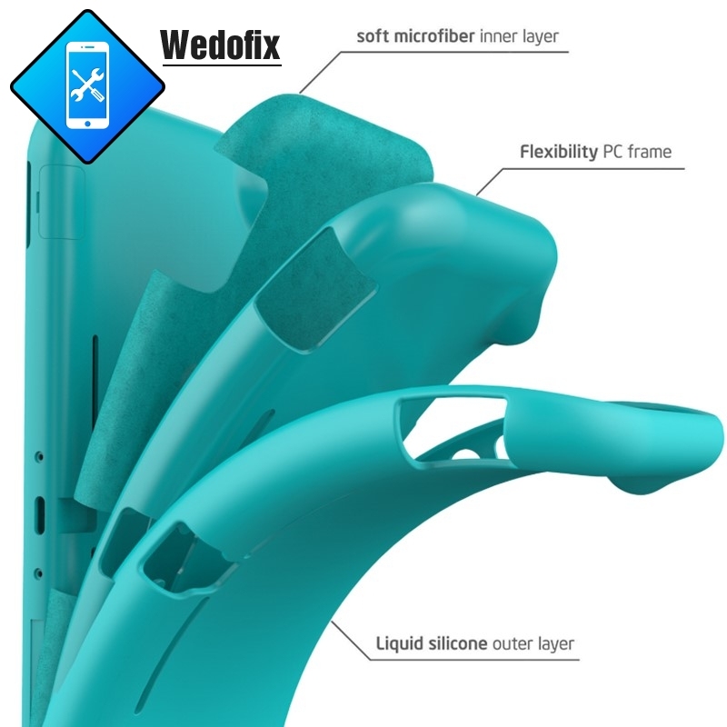 For Nintendo Switch Lite Liquid Silicone Case Anti-drop Protective Shell NS Protector Case