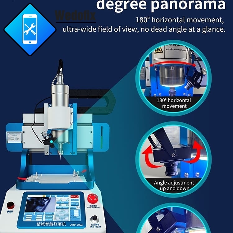 JC CNC Machine JC 2nd Gen EM02 CNC Grinding Machine for iPhone CPU NAND WiFi Touch IC PMU Polish