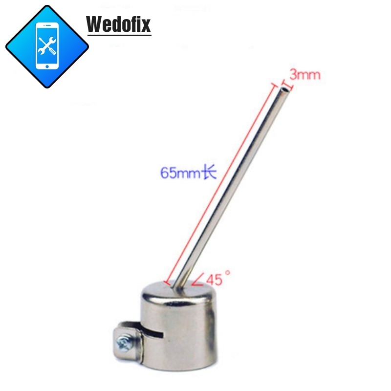 Universal Hot Air Rework Station Lengthen Nozzles Bent Nozzles for Quick Atten Yihua