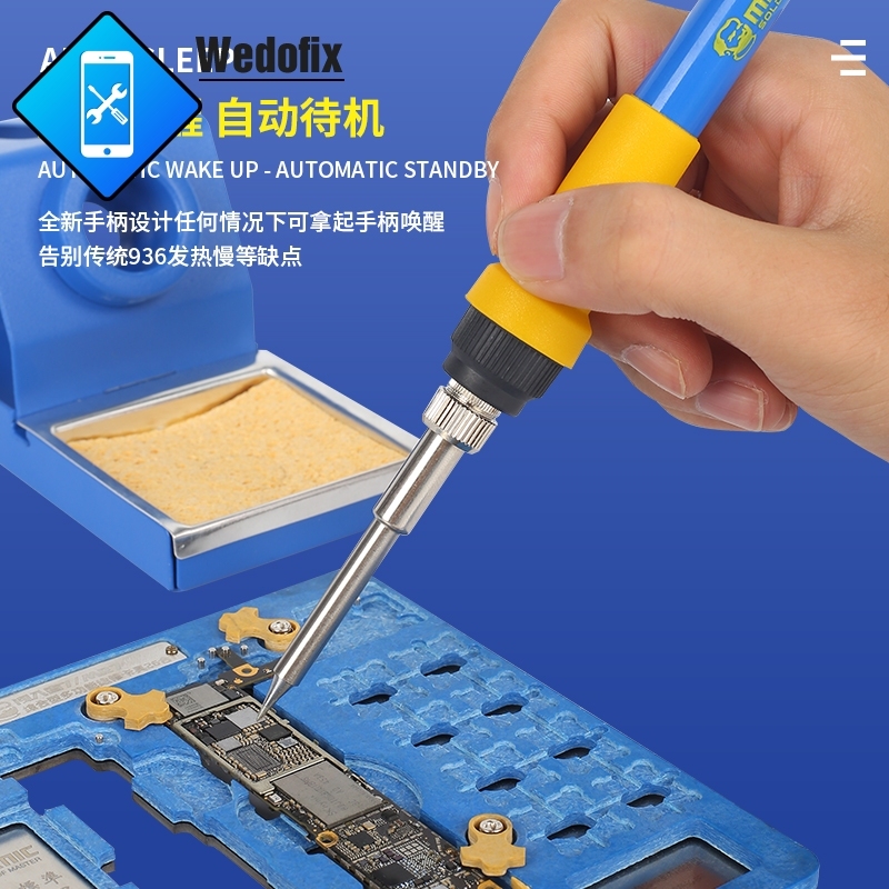 Mechanic 450℃ Digital Display Solder Iron Station with Auto Dormancy for Microsolder Repair