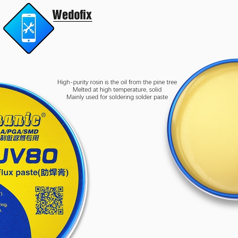 Mechanic UV80 Solder Paste No-Clean Soldering Tin BGA Solder Flux Paste for BGA SMD PGA SMD