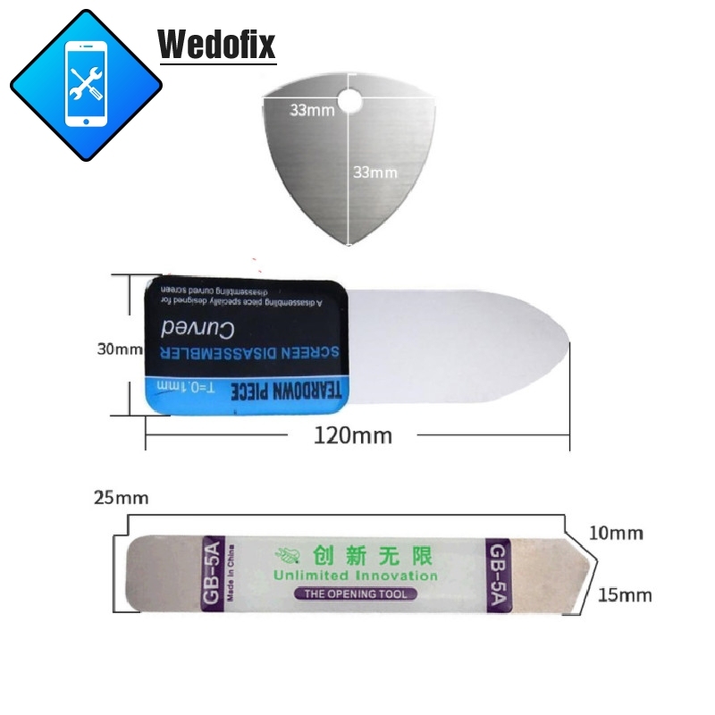 Universal Phone LCD Screen Disassemble Toolskit Steel Phone Opening Pry Tools for Laptop Mobilephone Disassemble