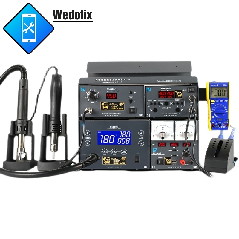 Mechanic 4 in 1 Hot Air Rework Station Solder Iron Station DC power Supply for Microsolder Repair