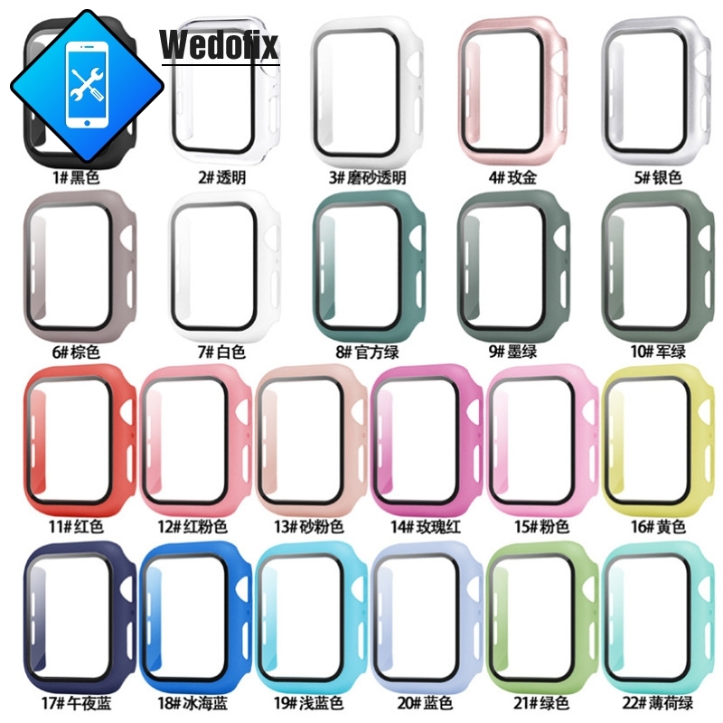 9H Watch Temper Glass Watch Protector Case for iWatch S1 S2 S3 S4 S5