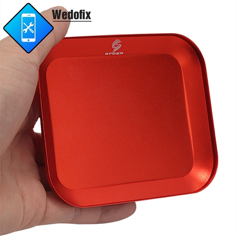 Aluminum Alloy magnetic Base Storage Box  with Strong Magnet for Button Screwdriver Managment