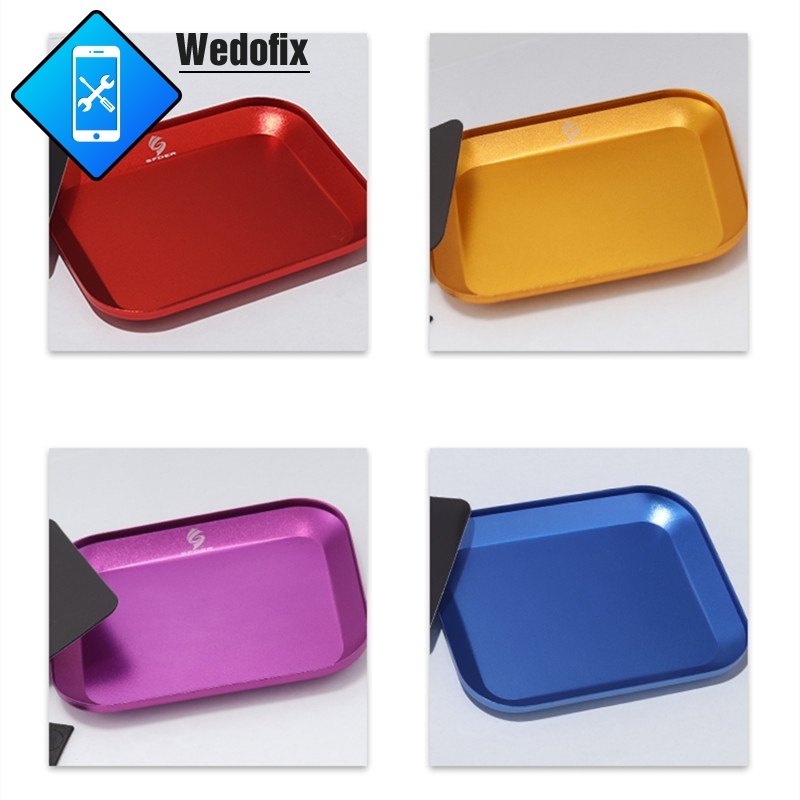 Aluminum Alloy magnetic Base Storage Box  with Strong Magnet for Button Screwdriver Managment
