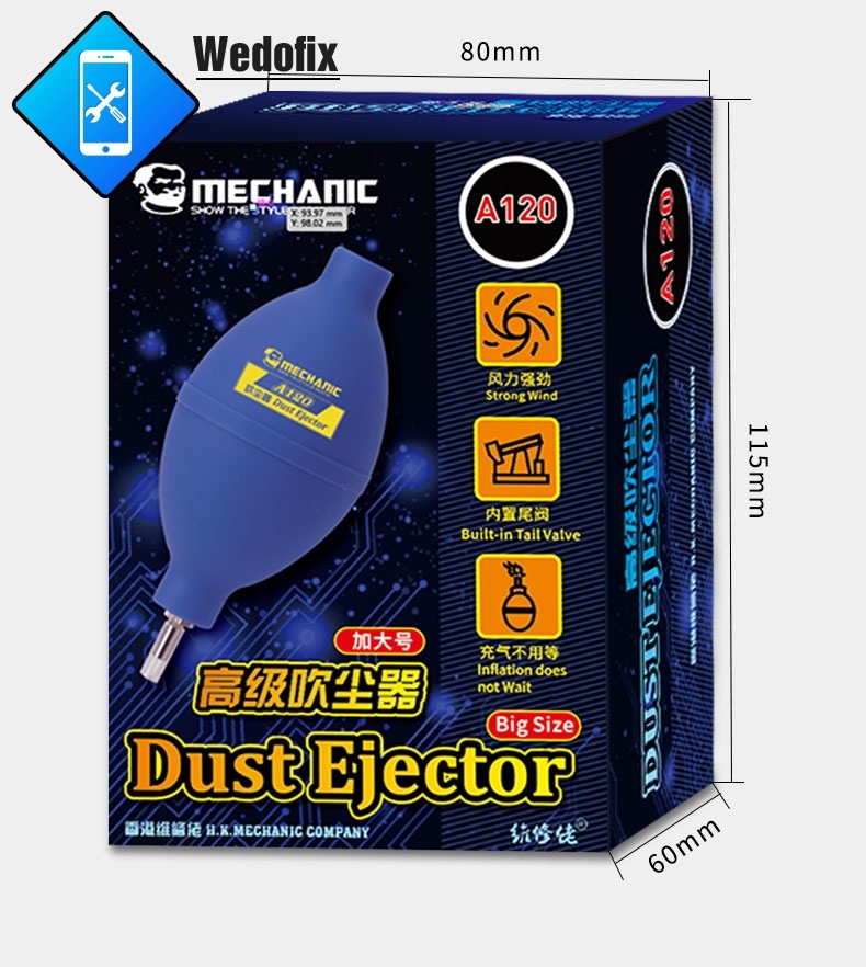 Mechanic Air Dust Clean Tool Phone Repair Vacuum Duster for Mobile Device