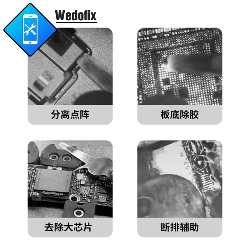 OCA Glue Remove Tool Solder Tin Clean Tools CPU Disassemble Toolskit for Microsolder Repair