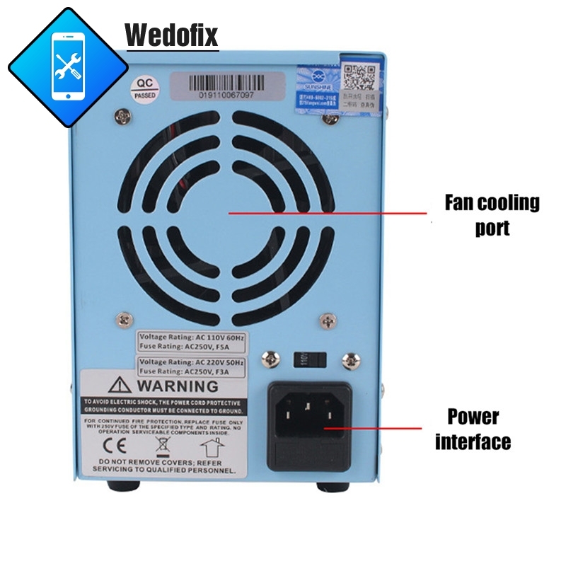Sunshine 30V 5A DC Power Supply 4 Bits Digitial Display Power Supply for Phone Microsolder Repair