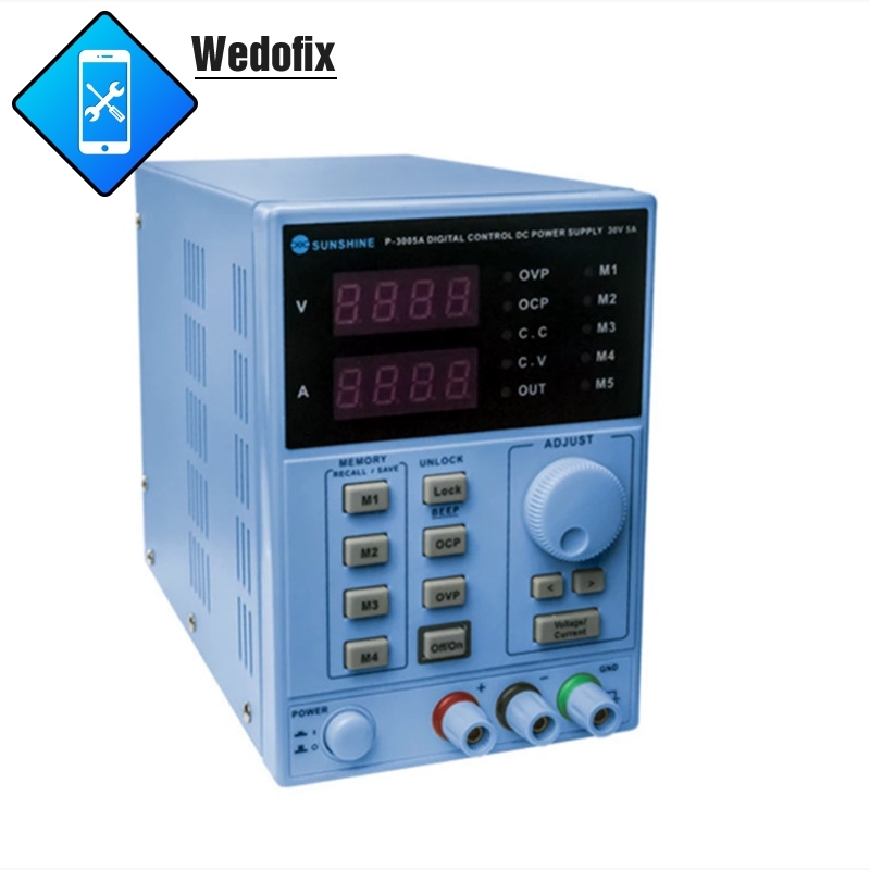 Sunshine 30V 5A DC Power Supply 4 Bits Digitial Display Power Supply for Phone Microsolder Repair