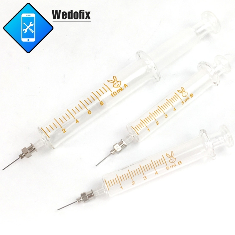 Solder Paste Helper Glass Syringe Tools Welding Oil Flux Push Tool for Phone Motherboard Repair