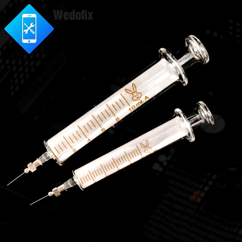 Solder Paste Helper Glass Syringe Tools Welding Oil Flux Push Tool for Phone Motherboard Repair